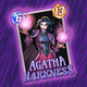 Agatha Harkness, who many know from Disney Plus' recent WandaVision show, in Marvel Snap.